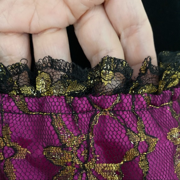 Boho gypsy lace renaissance crop top bell sleeve - Picture 9 of 12